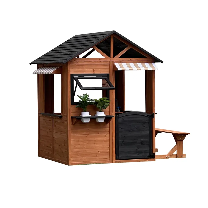 Kids Outdoor Climbing Frame - Rumah Boneka Kayu untuk Anak-anak, Rumah